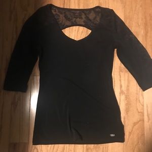 Guess 3/4 Sleeve Top with Lace Detaik